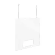 120x90cm Hanging Sneeze Guard / Suspended Acrylic Shield / Safety Barrier