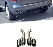 Muffler Tip Exhaust Tail Pipe Throat Compatible For Porsche Cayenne 957 2007-2010