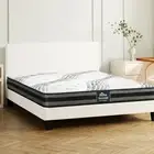 Oikiture Bed Frame Queen Double King Single Base with Mattress Set Boucle
