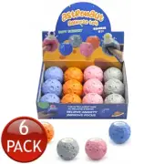 6 x Pop Astronaut Ball Squeeze Soft Squishy Stress Relief Fidget Kids Toy Asstd