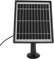10W Solar Panel for Bird Feeder Cameras, for Outdoor Cameras, for Doorbell Cameras, 360° Adjustable Bracket, 9.8ft Long Cable (Black)