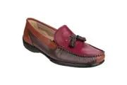 Cotswold Womens/Ladies Biddlestone Tassle Detail Moccasin (Chestnut/Tan/Wine) - UTFS1668