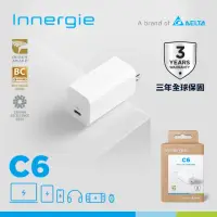 在飛比找momo購物網優惠-【Innergie】C6 GaN 氮化鎵 60瓦 USB-C