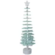 Northlight 23" Blue Snowflake Cutout Christmas Tree With a Star Table Top Decor