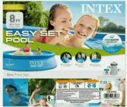 ✅ Intex 8'x24" Easy Set Round Inflatable Pool ✅ PUMP, FILTER INCLUDED