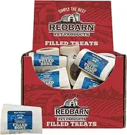 RedBarn Small Filled Bones 3 Flavor Variety Bundle: (1) RedBarn Peanut Butter Flavor Filled Bone (1) RedBarn Cheese & Bacon Flavor Filled Bone and (1) RedBarn Beefy Flavor Filled Bone 3.5 Oz. Ea. (3 Bones Total)
