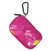 Geekria Pouch for Earbuds / Headphone Organizer Bag / Coin Purse (Pink)