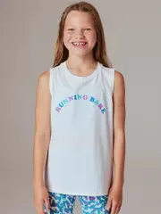 Running Bare Girls Replay Tank Singlet. Activewear Girls Top