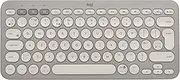 Logitech K380 Multi-Device Bluetooth Wireless Keyboard with Easy-Switch for Up to 3 Devices, Slim, 2 Year Battery-PC, Laptop, Windows, Mac, Chrome OS, Android, iPadOS, Apple TV, Sand