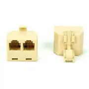 RJ11 Jack 2 Way Outlet Telephone Phone Modular Line Splitter Plug Adapter NGL US