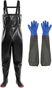 Aikelai Chest Waders for Men Waterproof Fly Fishing Waders with Long Rubber Gloves, Insulated Duck Hunting Waders