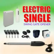 Automatic Electric Single Swing Gate Opener Motor Remote Control Keypad