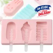 Ice Cream Mold DIY Frozen Mould Popsicle Molds Popsicle Sticks Silicone Maker AU