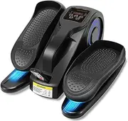Under Desk Elliptical Machine, Adjustable Speeds Electric Trainer with Remote Control, Portable Seated Pedal Leg Exerciser for Teens Seniors and Adults