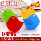 1/4 Poached Cups Steamer Egg Poacher Pan Poaching Pods Boil Cooker Kitchen Mould