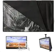 Outdoor TV Cover with Clear Front COOSOO Television Cover Waterproof Universal Protector for LCD LED Plasma Television Sets with Remote Control Pocket Compatible with Standard Mounts Stands (40-42")