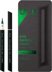 Uzi by Flowfushi Eye Opening Liquid Eyeliner Green Black Hypoallergenic