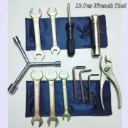 12 Pcs Motorcycle Bicycle ATV Repair Tool Spark Plug Spanner Wrench Socket Kit