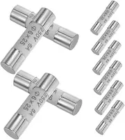 LIFKICH 20pcs Multimeter Fuse Tubes Ceramic Replacement Fuses for Digital Multimeter Easy to Replace Reliable Voltage Heat Resistance for Fast Repairs and Circuit Boards