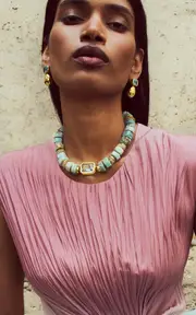 [Lizzie Fortunato] Goddess Collar In Sage Brush