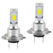 2 x Mini 80W -30V Vehicle Front LED Foglight Headlight Bulbs -3570