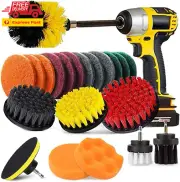 22 Piece Drill Brush Attachment Set with Extend Long Attachment, Power Scrubber