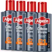 4x Alpecin Caffeine Shampoo C1 - For Stronger Hair, 375ml