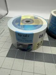 HP CD-R Data Writable Blank CD 52x700mb - New 2003 Stock NOS VTG 50 Pack