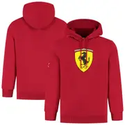 Scuderia Ferrari Puma Large Shield Hooded Sweat - Red