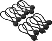 Alasum 10cm Elastic Bungee Cords 20pcs Plastic Ball Head for Securing Tents Outdoor Equipment