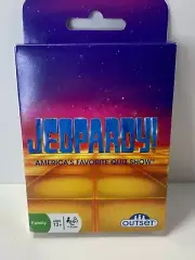 NIB Jeopardy TV Quiz Show Question Card Game OUTSET