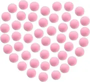 CHAKANLX 48 Pieces Power Popper Refill Balls Soft Foam Balls Approx 1.2 Inch in Diameter, Foam Balls for Popper Air Blaster Toy Guns, Replacement Foam Bullet Ball for Shooting Game Toy Guns (Pink)