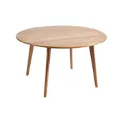 Convair Scandinavian Oak Round Dining Table - 110cm