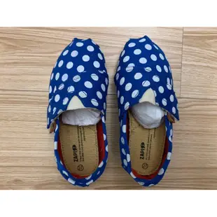 ZAPI Taiwan 西班牙幼童藍底白點休閒鞋 EUR27