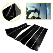6PCS/Set Door Window Pillar Post Protector Cover For 2017-22 Honda CR-V Black O