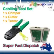 Phone Line Tester + Crimper for RJ45 / RJ11 LAN Ethernet Cable Tool Set Cat6 5e
