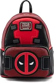[Loungefly] Deadpool Merc with a Mouth Cosplay Womens Double Strap Shoulder Bag Purse, Multi, One Size, Fashion