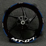 MUYBRTVE Reflective MT-07 Motorcycle Wheel Stickers Reflective Rim Decal Logo Stripe Tape Accessories for Mt07 2020 2021 2022 (Color : 07 sets25)