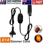 E14 For Himalayan Salt Lamp Dimmer Power Cord Socket 1.8m Cable Dimmable Black