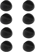 EMSea 8pcs Hairpin Table Leg Floor Protector Feet Glide Tips Silicone Non Slip Black
