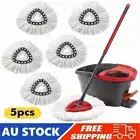 5Pcs Microfibre Spin Mop Replacement Head For Vileda Easy-Wring Mopping & Clean