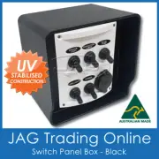 BLACK SWITCH PANEL MOUNTING BOX - Housing Enclosure Case Boat/Marine/Caravan