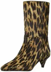 Vince Camuto Rastel Leopard Print Kitten Heel Fashion Pointed Toe Boot