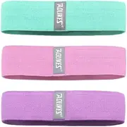 AIMALL Set 3 Resistance Booty Bands Hip Circle Loop Bands Workout Exercise, Durable and Elastic Fitness Bands, Includes Carry Bag