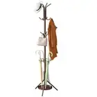 Coat Rack Freestanding Entryway Hanger Umbrella Holder Hall Tree With 12 Hooks