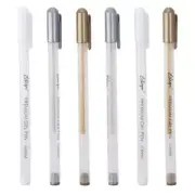 White Gel Pen Gold Rollerball Pens New Set Illustration