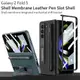 適用於三星 Galaxy Z Fold5 防摔超薄保護殼帶支架帶玻璃 Z Fold5 保護手機殼