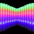 Light up Glow Sticks Bulk, LED Foam Sticks in the Dark with 3 Modes Flashing Led
