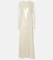 [Rotate] Rotate Sequined gown AU 14 white
