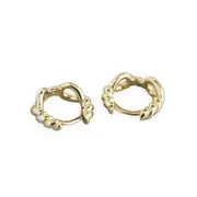 ANYCO Hoop Earrings Unique Twist Hollow Huggies Minimalist Bohemian Hip Hop Gothic For Women Party Jewelry Gold